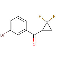 1350636-99-5 (3-bromophenyl)-(2,2-difluorocyclopropyl)methanone chemical structure