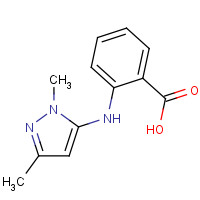34798-68-0 2-[(2,5-dimethylpyrazol-3-yl)amino]benzoic acid chemical structure
