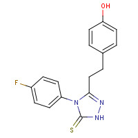 217487-47-3 4-(4-fluorophenyl)-3-[2-(4-hydroxyphenyl)ethyl]-1H-1,2,4-triazole-5-thione chemical structure