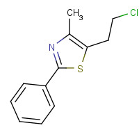 31299-92-0 5-(2-chloroethyl)-4-methyl-2-phenyl-1,3-thiazole chemical structure