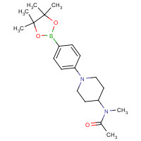 1415793-98-4 N-methyl-N-[1-[4-(4,4,5,5-tetramethyl-1,3,2-dioxaborolan-2-yl)phenyl]piperidin-4-yl]acetamide chemical structure