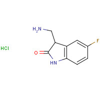 1185369-69-0 3-(aminomethyl)-5-fluoro-1,3-dihydroindol-2-one;hydrochloride chemical structure