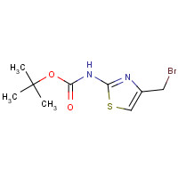 1001419-35-7 tert-butyl N-[4-(bromomethyl)-1,3-thiazol-2-yl]carbamate chemical structure