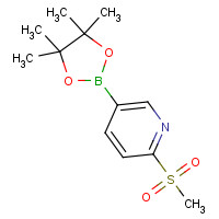1052138-94-9 2-methylsulfonyl-5-(4,4,5,5-tetramethyl-1,3,2-dioxaborolan-2-yl)pyridine chemical structure