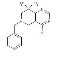 1332455-40-9 6-benzyl-4-chloro-8,8-dimethyl-5,7-dihydropyrido[4,3-d]pyrimidine chemical structure