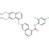 861874-32-0 N-(2,4-dichlorophenyl)-6-(6,7-dimethoxyquinolin-4-yl)oxynaphthalene-1-carboxamide chemical structure