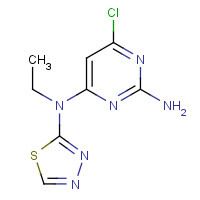 1374420-94-6 6-chloro-4-N-ethyl-4-N-(1,3,4-thiadiazol-2-yl)pyrimidine-2,4-diamine chemical structure