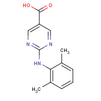 1316216-13-3 2-(2,6-dimethylanilino)pyrimidine-5-carboxylic acid chemical structure
