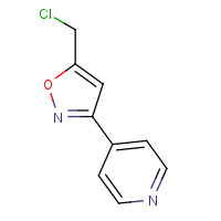 865610-66-8 5-(chloromethyl)-3-pyridin-4-yl-1,2-oxazole chemical structure