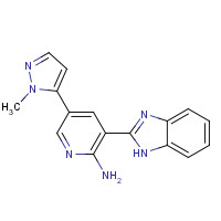 1261220-99-8 3-(1H-benzimidazol-2-yl)-5-(2-methylpyrazol-3-yl)pyridin-2-amine chemical structure