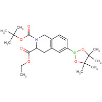 897374-85-5 2-O-tert-butyl 3-O-ethyl 6-(4,4,5,5-tetramethyl-1,3,2-dioxaborolan-2-yl)-3,4-dihydro-1H-isoquinoline-2,3-dicarboxylate chemical structure