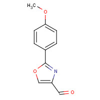 154136-90-0 2-(4-methoxyphenyl)-1,3-oxazole-4-carbaldehyde chemical structure