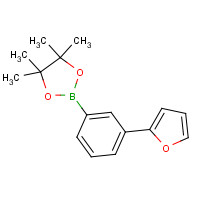 876316-29-9 2-[3-(furan-2-yl)phenyl]-4,4,5,5-tetramethyl-1,3,2-dioxaborolane chemical structure