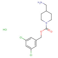 1613513-67-9 (3,5-dichlorophenyl)methyl 4-(aminomethyl)piperidine-1-carboxylate;hydrochloride chemical structure