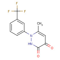 146824-74-0 3-methyl-2-[3-(trifluoromethyl)phenyl]-1H-pyridazine-5,6-dione chemical structure