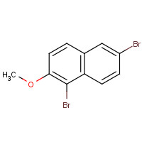 66996-59-6 1,6-dibromo-2-methoxynaphthalene chemical structure