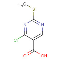 74840-34-9 4-chloro-2-methylsulfanylpyrimidine-5-carboxylic acid chemical structure