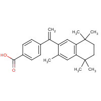 166175-31-1 4-[1-(3,5,5,8,8-pentamethyl-6,7-dihydronaphthalen-2-yl)ethenyl]benzoic acid chemical structure