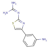 72801-60-6 2-[4-(3-aminophenyl)-1,3-thiazol-2-yl]guanidine chemical structure