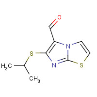 338976-44-6 6-propan-2-ylsulfanylimidazo[2,1-b][1,3]thiazole-5-carbaldehyde chemical structure