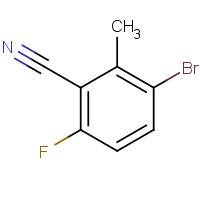 1255207-47-6 3-bromo-6-fluoro-2-methylbenzonitrile chemical structure