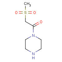 1267780-35-7 2-methylsulfonyl-1-piperazin-1-ylethanone chemical structure