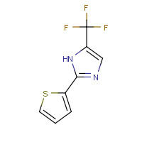 33468-72-3 2-thiophen-2-yl-5-(trifluoromethyl)-1H-imidazole chemical structure