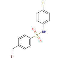 260969-08-2 4-(bromomethyl)-N-(4-fluorophenyl)benzenesulfonamide chemical structure