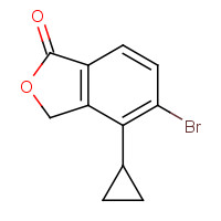 1255209-06-3 5-bromo-4-cyclopropyl-3H-2-benzofuran-1-one chemical structure