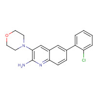 1319196-49-0 6-(2-chlorophenyl)-3-morpholin-4-ylquinolin-2-amine chemical structure
