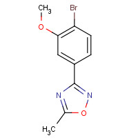 1231191-82-4 3-(4-bromo-3-methoxyphenyl)-5-methyl-1,2,4-oxadiazole chemical structure
