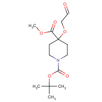 1080636-96-9 1-O-tert-butyl 4-O-methyl 4-(2-oxoethoxy)piperidine-1,4-dicarboxylate chemical structure