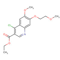 1131605-02-1 ethyl 4-chloro-6-methoxy-7-(2-methoxyethoxy)quinoline-3-carboxylate chemical structure