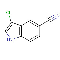 1034690-30-6 3-chloro-1H-indole-5-carbonitrile chemical structure