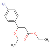1202576-83-7 ethyl 3-(4-aminophenyl)-3-ethoxypropanoate chemical structure