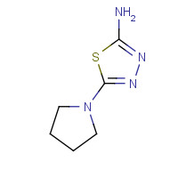 71125-45-6 5-pyrrolidin-1-yl-1,3,4-thiadiazol-2-amine chemical structure