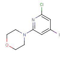 1276110-16-7 4-(6-chloro-4-iodopyridin-2-yl)morpholine chemical structure