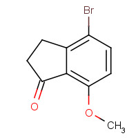 5411-61-0 4-bromo-7-methoxy-2,3-dihydroinden-1-one chemical structure