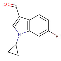 1350762-48-9 6-bromo-1-cyclopropylindole-3-carbaldehyde chemical structure