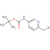 1088711-73-2 tert-butyl N-[6-(bromomethyl)pyridin-3-yl]carbamate chemical structure