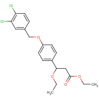 1202576-68-8 ethyl 3-[4-[(3,4-dichlorophenyl)methoxy]phenyl]-3-ethoxypropanoate chemical structure