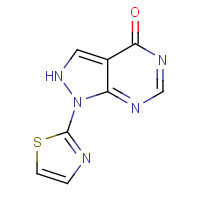 650638-03-2 1-(1,3-thiazol-2-yl)-2H-pyrazolo[3,4-d]pyrimidin-4-one chemical structure