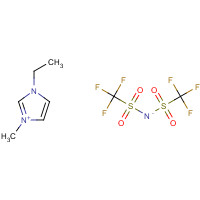 174899-82-2 bis(trifluoromethylsulfonyl)azanide;1-ethyl-3-methylimidazol-3-ium chemical structure