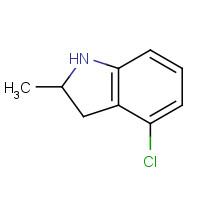 72995-19-8 4-chloro-2-methyl-2,3-dihydro-1H-indole chemical structure