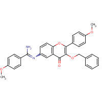 1187087-65-5 4-methoxy-N'-[2-(4-methoxyphenyl)-4-oxo-3-phenylmethoxychromen-6-yl]benzenecarboximidamide chemical structure