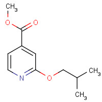 860369-97-7 methyl 2-(2-methylpropoxy)pyridine-4-carboxylate chemical structure