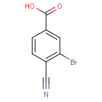 581213-69-6 3-bromo-4-cyanobenzoic acid chemical structure
