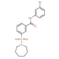 420831-40-9 3-(azepan-1-ylsulfonyl)-N-(3-bromophenyl)benzamide chemical structure
