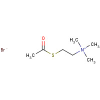 25025-59-6 2-acetylsulfanylethyl(trimethyl)azanium;bromide chemical structure