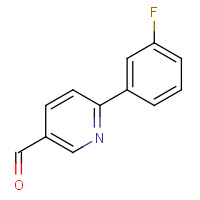 898795-81-8 6-(3-fluorophenyl)pyridine-3-carbaldehyde chemical structure
